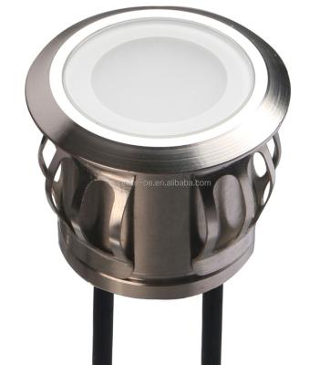 China Residential Stainless Steel 8 x Round - 35mm DIY Warm White Waterproof Deck Light Kit for sale