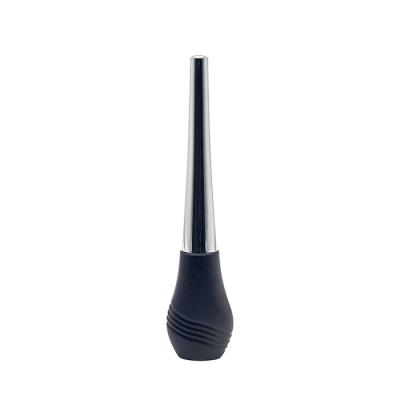 China Waterproof Empty Plastic Eyeliner Bottle Tube Matte Black Round Eye Liner Cosmetic Packaging for sale