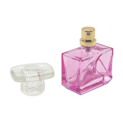 China Personal Care Free Sample Luxury Woman Square Spray Glass Perfume Bottle High Quality for sale