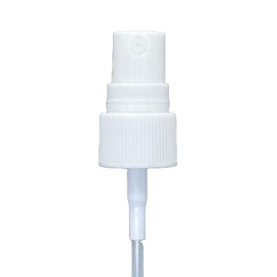 China White Spot 20mm Lace Non-Refillable Spray Pump Half Shell Nozzle Toner Press Perfume Spray for sale