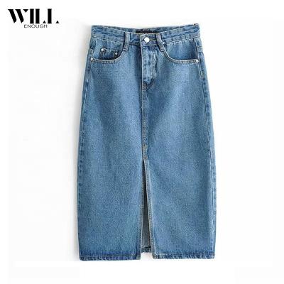 China Other Fashionable New Women's Dress Midi Skirt Denim Skirt for sale