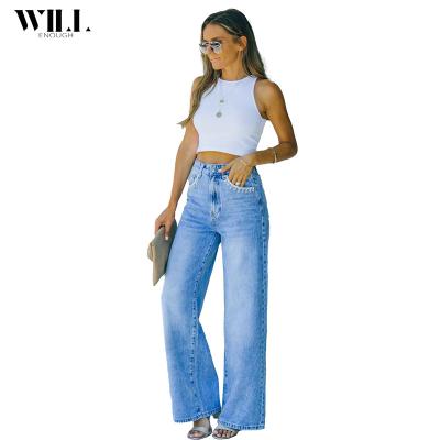 China New Casual Petal Pocket Breathable Temperament Loose Wash Women's Jeans for sale