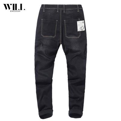 China Fall-winter breathable thick jeans harlan pants plus size-foot light color jeans for sale