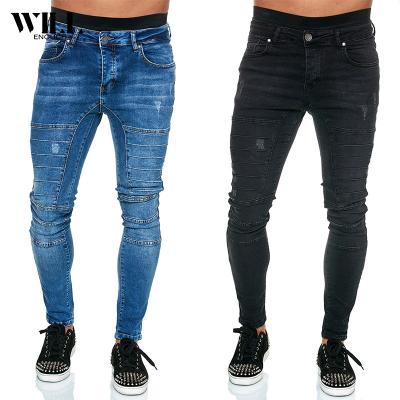 China New breathable locomotive men's small leg pants men's skinny jeans for sale