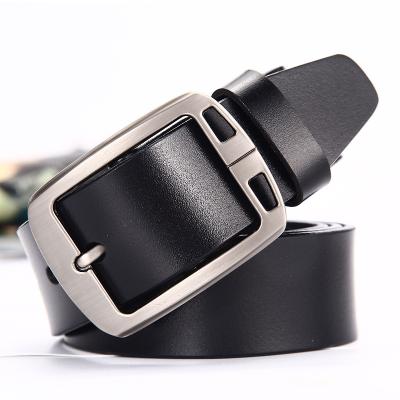 China High Quality Casual Men's Wide Cowhide Belt Belts Combine Pin Buckle Leather Belt Men Cowhide Male Genuine Leather Belt for sale