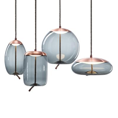 China Modern Nordic Hall Glass Ball LED Pendant Ceiling Light Bedside Kitchen Dining Table Lights LED Pendant Lamp for sale