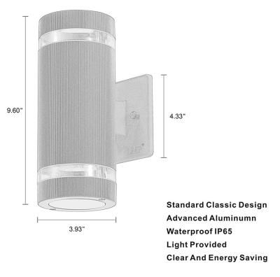 China Application structure double wall hotel luxury outdoor induction light waterproof wall ip65 waterproof wall light for sale