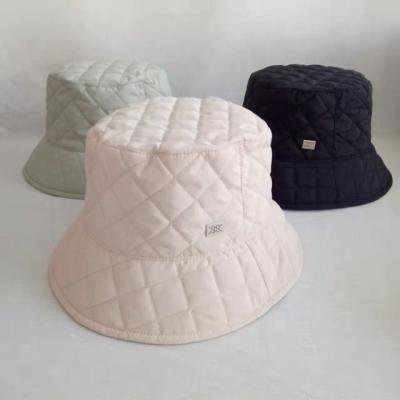 China Casual High Quality Reversible Quilted Bucket Hat For Outdoor for sale