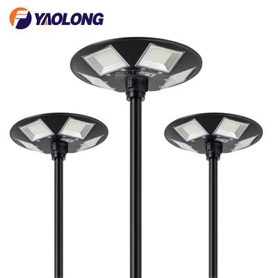 China Outdoor Waterproof 25W Yaolong Plaza Aluminum Garden Area All In One Solar UFO LED Street Light for sale