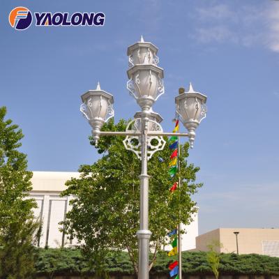 China Wholesale Street Garden / Park Antique Light Pole Stainless Steel Lamp Post For Garden Lighting for sale