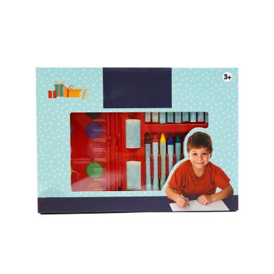 China Custom 41pcs School Stationery Kids Set Paper Box Customized Art Sets School Drawing Set for sale