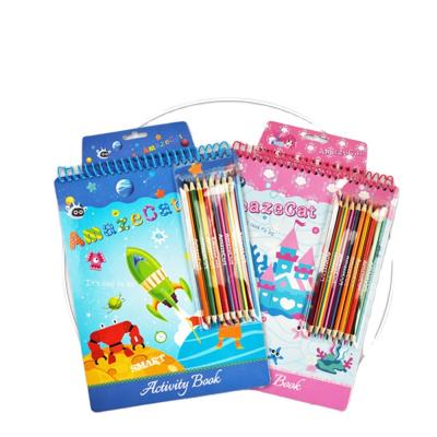 China Kids Book Pencil Puncher Painting Brushes Study Customized Gift Stationery Art Coloring Drawing and Drawing Set for sale