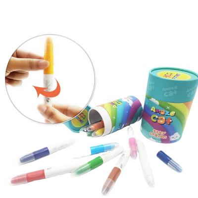 China Colors Customized Kid Art Drawing Sets Drawing and Study 12-24 Crayon Markers Kids Gift Multicolor Silky Soft Washable Sationery for sale