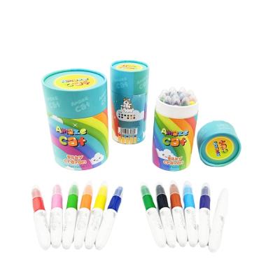 China Colors Customized Kid Art Drawing Set Drawing and Studying 12-24 Crayon Markers Kids Gift Multicolor Silky Soft Washable Sationery for sale