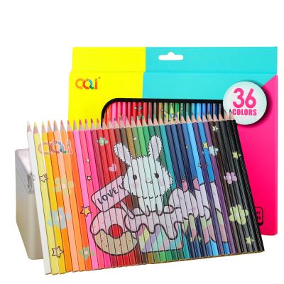 China Custom Hot Selling Home Office School Stationery Supplies School 36C Colored Pencils Drawing Set Jigsaw Puzzle OEM Drawing Package Dye Write Set for sale