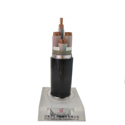 China 70 120 150 240 300 mm2 mm underground low voltage hot sale 4 core copper armored square power cable price in UAE for sale