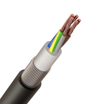 China Underground low voltage 5 core copper core xlpe insulated cable SWA pvc cable price for sale