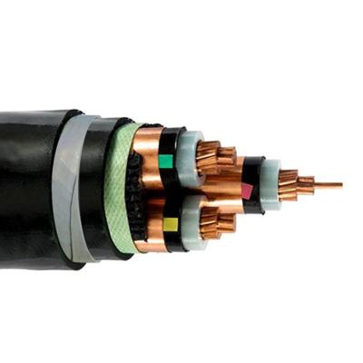 China 3 Core Cu 50mm 120mm 150mm 240mm XLPE PVC Insulated Underground 3 Phase Underground Armored Power Cable for sale