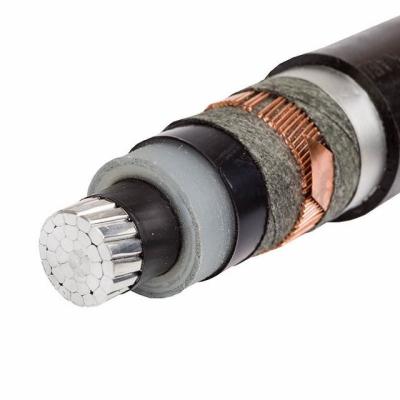 China Underground Medium Voltage XLPE 185mm 300mm 500 sq mm PVC Aluminum Power Cable Single Core 95mm 33KV for sale