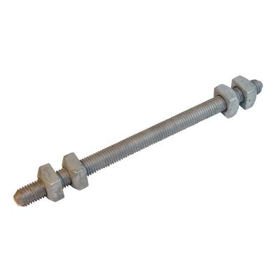 China Fastening Hardware To Crossarms ANSI / IEEE STD C135.1 Carbon Steel Hot Dip Galvanized Square Bolts With Nut for sale