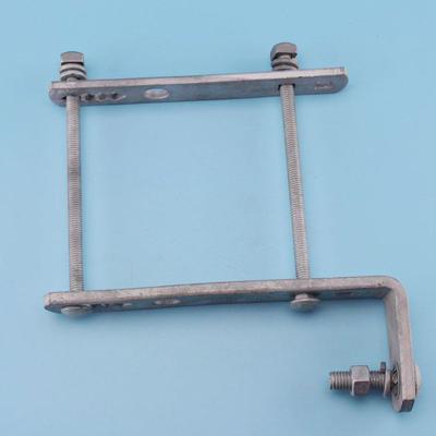 China Carbon steel cutout brackets for crossarm mounting for sale