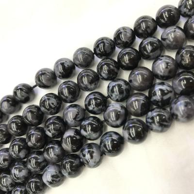 China Pleochroic / Indigo Pleochroism 10mm Round Gabbro Stone Beads Loose Gemstones Beads for sale