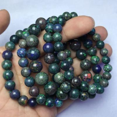 China Rare Natural Australian Opal Bracelets 10mm Round Gemstone CLASSIC for sale