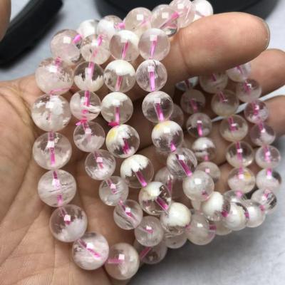 China 8mm 8mm Gemstone Ghost Bracelets AA Series Natural Rare Grade Pink for sale