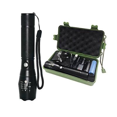 China Direct Charging 5 Modes Zoomable Aluminum 1000 Lumen Led Flashlight USB Torch With Charging Port for sale