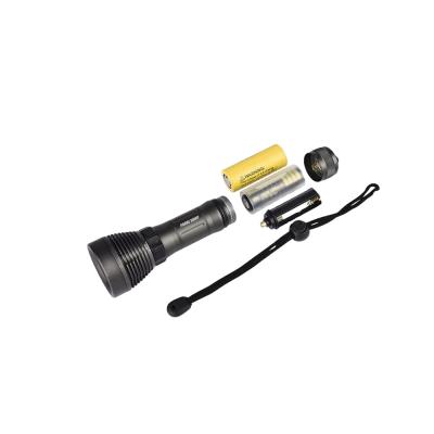 中国 Professional Waterproof Rotating Switch LED 1*18650 Torch Underwater Flashlight Diving Lantern 販売のため