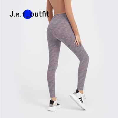 China Breathable Stylish Simplicity Inside Pocket Women Gym Clothing Sports Leggings Seamless Fitness Yoga Pants Crac! crack! with stripes for sale