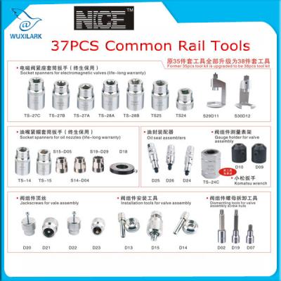 China 37pcs/set Common Rail Injector Tools and Accessories Common Rail Repairing Tools for sale