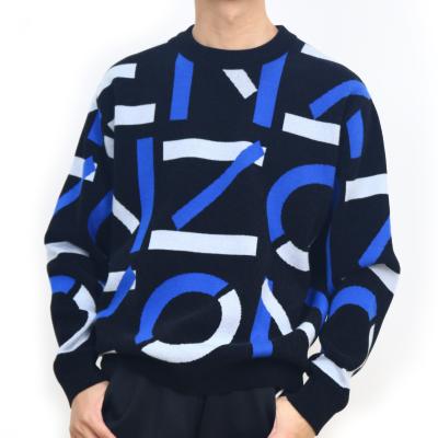 China New Arrival Anti-wrinkle VSCOO Spring Design Long Sleeve Crew Neck Knit Pullover Sweater Men for sale