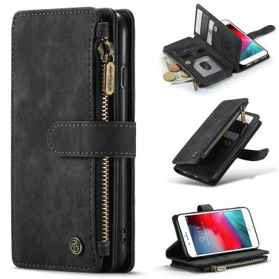 China Anti-fall CaseMe phone bag for iphone mobile phone case luxury brand design leather cover for iphone 8 7 6s plus wallet stand case for sale