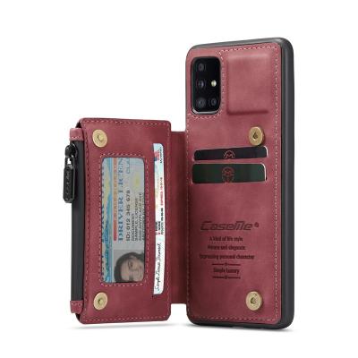 China 2021 New Hot Anti-drop Leather Magnetic Credit Card Phone Case For Samsung A51 A71 Cell Phone Bags For Samsung Note 20 Ultra for sale