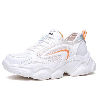 China CUSHIONING CUSHIONING fashion sports bulky shoes for women summer ladies breathable casual shoes all white running sneakers for women ready to ship for sale