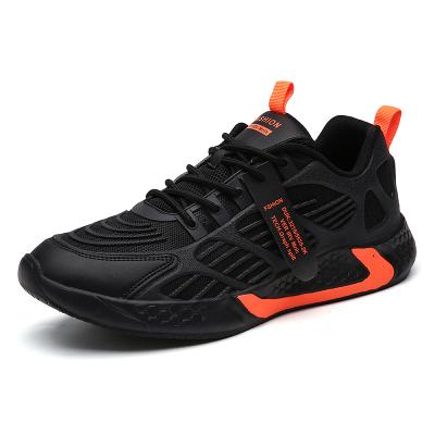 China CUSHIONING CUSHIONING design your own logo casual non-slip breathable black color men sneakers couples outdoor sports shoes for sale