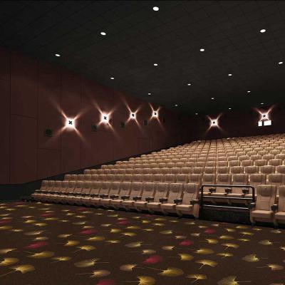 China Fire Resistant Luxury Broadloom Pattern Cut Pile Carpet Fire Retardant Flooring For Cinema for sale