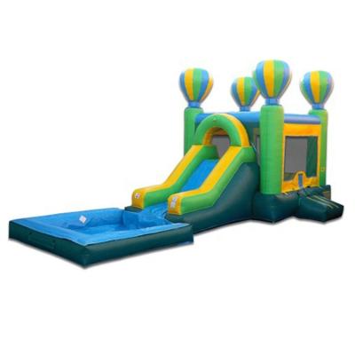 China Handmade and Commercial Bounce House Inflatables Water Pool Zesting Slide for Hot Summer for sale