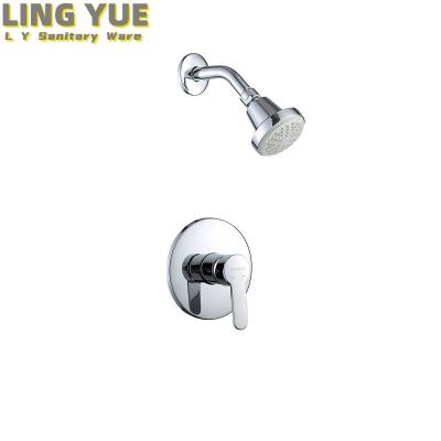 China With Diverter Latest Bathroom Design Rain Shower Booster Round Sprinkler Overhead Rain Shower Head Set for sale