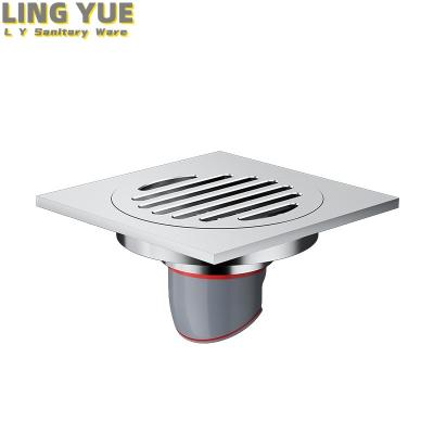 China Modern Pure copper floor drain kitchen drainage installed on the floor kitchen bathroom deodorant floor drain for sale