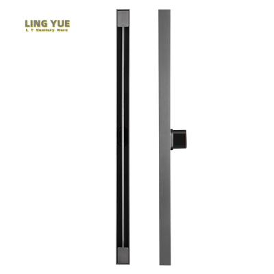 China Modern Customized long drainer bathroom kitchen hidden installation quick drainage floor drain hot sale ss304 floor drain for sale