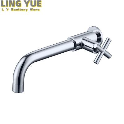 China Sense Faucets High quality single handle hot and cold washbasin water tap bathroom wall mounted brass faucet sink faucet for sale