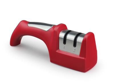 China Red Home Ceramic Knife Sharpener With Comfortable Handle 205 * 65 * 52mm Size for sale