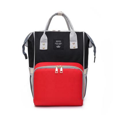 China New Design Waterproof Travel Color Contrast Mom Travel Bag Packing Casual Diaper for sale