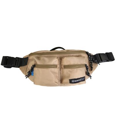 China Unisex Water Proof Men Women Zipper Shoulder Sling Waterproof Chest Waist Pack Bag With Front Pockets for sale