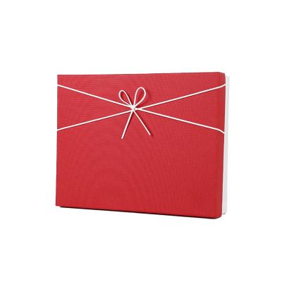 China Handmade Cardboard Paper Wedding Gift Box Packaging With Ribbon Factory Direct Supply for sale