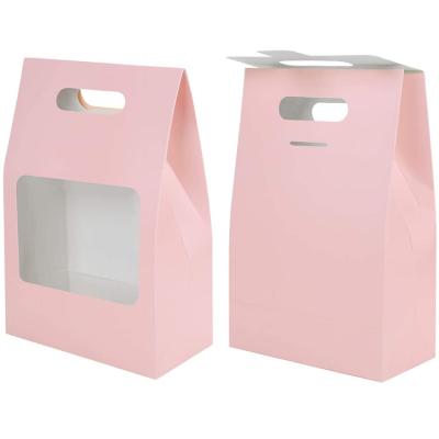 China Water Proof Handmade Paper Bags For Party Gift Floral Packaging Tote Bags Direct Sales for sale