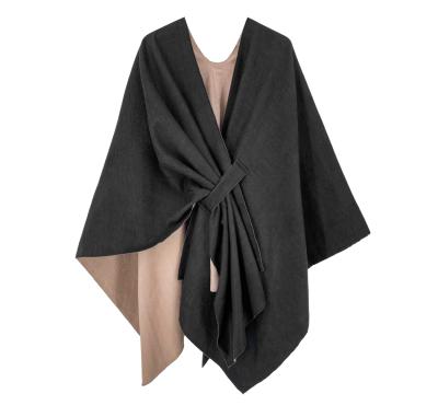 China Soft Newest Design Top Quality Popular Fashion Morden Women Ponchos And Wraps for sale