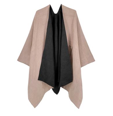 China Morden Fashion Women Cheap Wholesale Shawl Wrap Open Front Good Quality Popular Ponchos And Wraps for sale